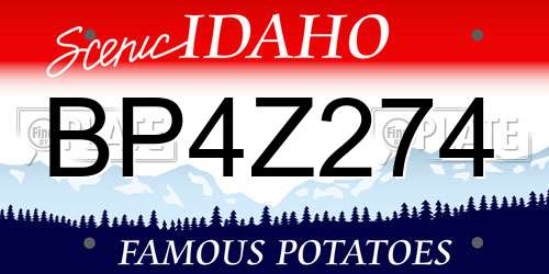 BP4Z274 Idaho License Plate