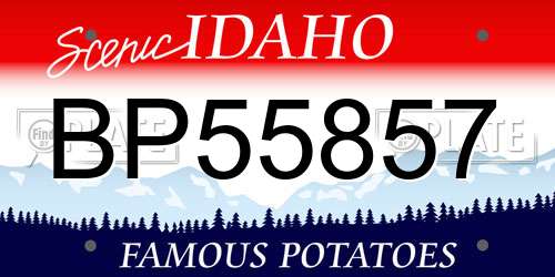 BP55857 Idaho License Plate