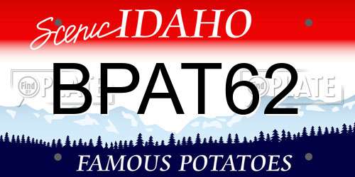 BPAT62 Idaho License Plate