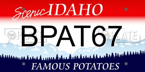 BPAT67 Idaho License Plate