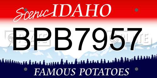 BPB7957 Idaho License Plate