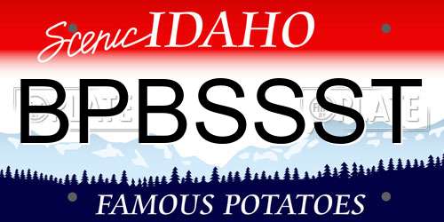 BPBSSST Idaho License Plate