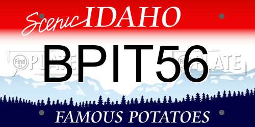 BPIT56 Idaho License Plate