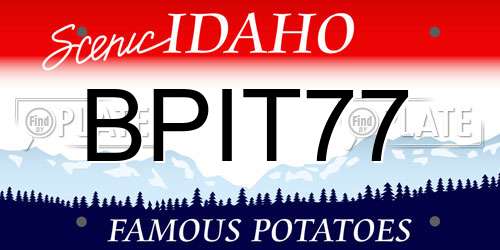 BPIT77 Idaho License Plate