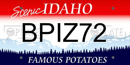 BPIZ72 Idaho License Plate