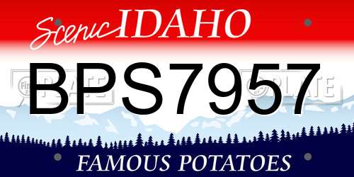 BPS7957 Idaho License Plate