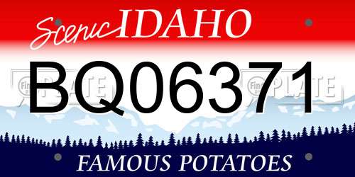 BQ06371 Idaho License Plate