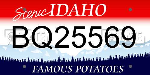 BQ25569 Idaho License Plate