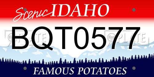 BQT0577 Idaho License Plate