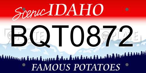 BQT0872 Idaho License Plate