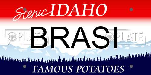 BRASI Idaho License Plate