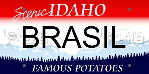 BRASIL Idaho License Plate