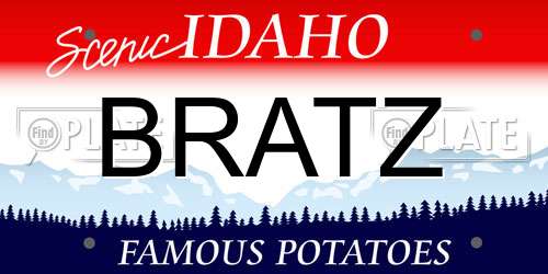 BRATZ Idaho License Plate