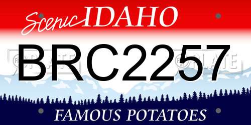 BRC2257 Idaho License Plate