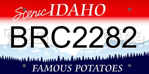 BRC2282 Idaho License Plate