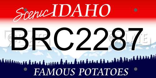 BRC2287 Idaho License Plate