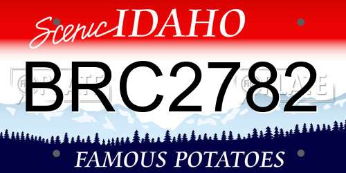 BRC2782 Idaho License Plate