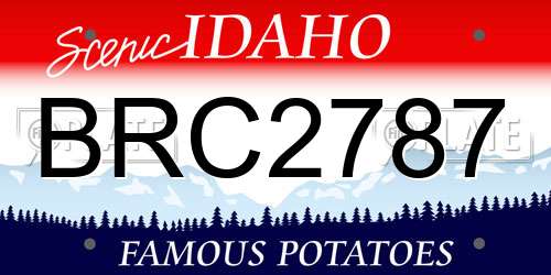 BRC2787 Idaho License Plate