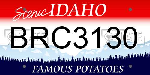 BRC3130 Idaho License Plate