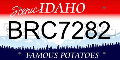 BRC7282 Idaho License Plate