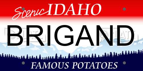 BRIGAND Idaho License Plate