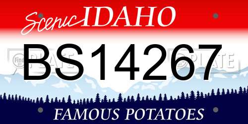 BS14267 Idaho License Plate