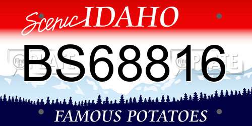 BS68816 Idaho License Plate