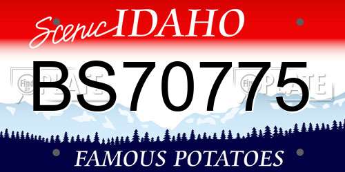 BS70775 Idaho License Plate