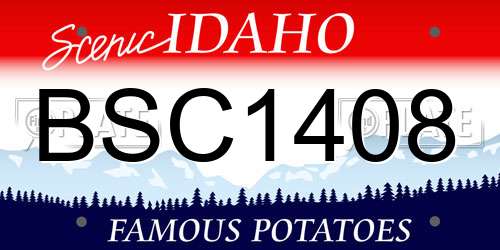 BSC1408 Idaho License Plate