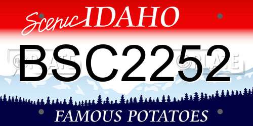 BSC2252 Idaho License Plate