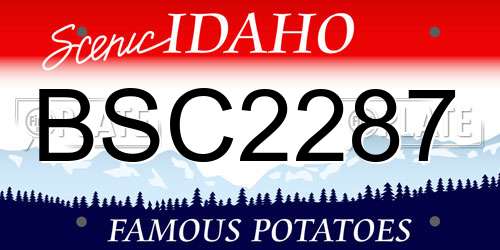 BSC2287 Idaho License Plate