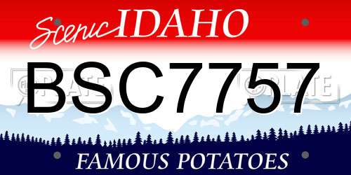 BSC7757 Idaho License Plate