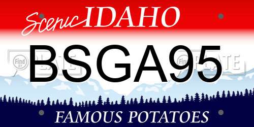 BSGA95 Idaho License Plate