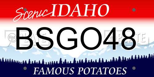 BSGO48 Idaho License Plate