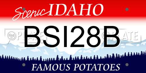 BSI28B Idaho License Plate