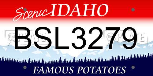 BSL3279 Idaho License Plate