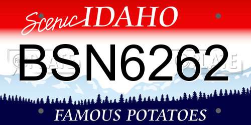 BSN6262 Idaho License Plate