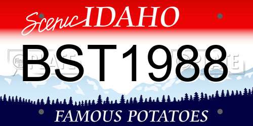 BST1988 Idaho License Plate