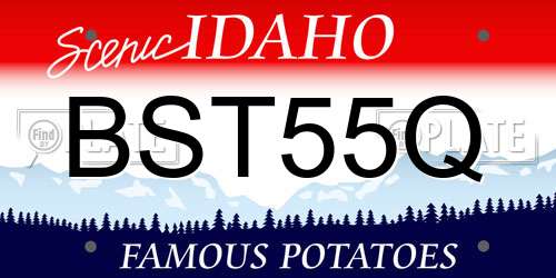 BST55Q Idaho License Plate