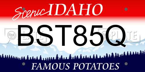 BST85Q Idaho License Plate