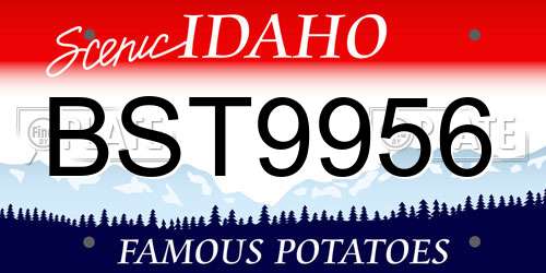BST9956 Idaho License Plate