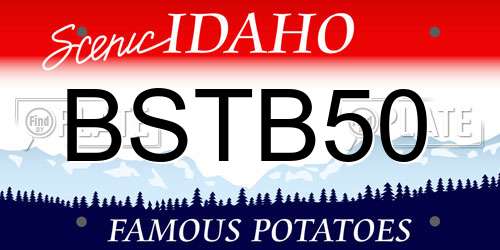 BSTB50 Idaho License Plate