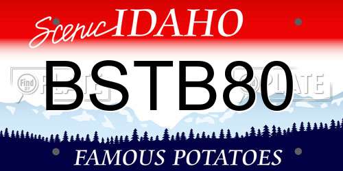 BSTB80 Idaho License Plate