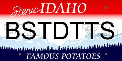 BSTDTTS Idaho License Plate