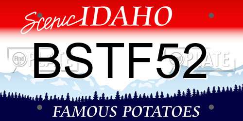 BSTF52 Idaho License Plate