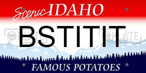 BSTITIT Idaho License Plate