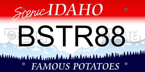 BSTR88 Idaho License Plate