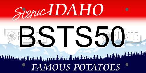 BSTS50 Idaho License Plate