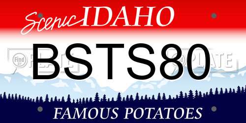 BSTS80 Idaho License Plate