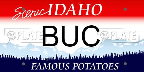 BUC Idaho License Plate